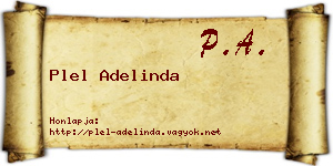 Plel Adelinda névjegykártya